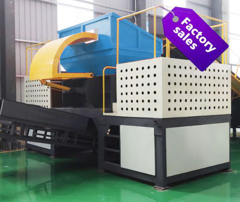 Afvalbandenbreker Dubbele schacht schroefmachine voor meubels Tafelstoel 2.8T Afvalrubber