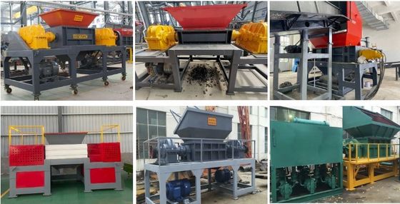 Afvalbandenbreker Dubbele schacht schroefmachine voor meubels Tafelstoel 2.8T Afvalrubber