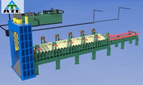 Hoogproductieve schrootmetalen scheer voor het snijden van staalstaven in het ontwerp van zware bruggen