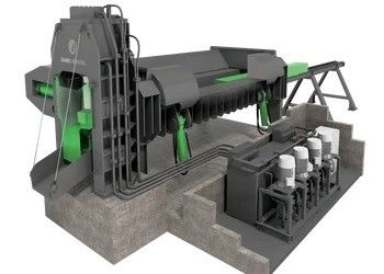 Hoogproductieve schrootmetalen scheer voor het snijden van staalstaven in het ontwerp van zware bruggen