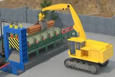 Hoogproductieve schrootmetalen scheer voor het snijden van staalstaven in het ontwerp van zware bruggen