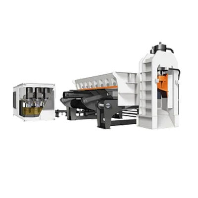 10% korting op de 800 ton volgeautomatiseerde guillotine snijmachine voor schroot