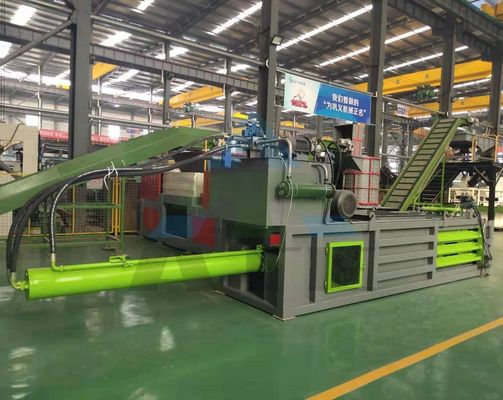 Afvalpapier en oude kleding Hydraulische balermachine met drank karton comprimeren