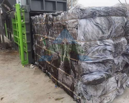 Afvalpapier en oude kleding Hydraulische balermachine met drank karton comprimeren