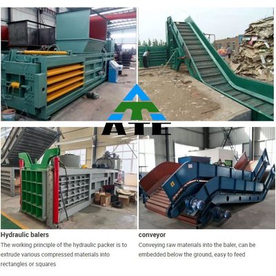 1230*1010*1530 Algemene afmeting Automatische horizontale baler voor PET-flessen van papier en plastic