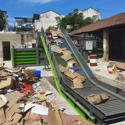 Densiteit Plastic flessen verpakking automatische horizontale karton afval karton papier pers baler machine
