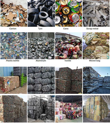 Densiteit Plastic flessen verpakking automatische horizontale karton afval karton papier pers baler machine