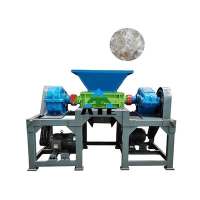 Afval kool schrootbanden metaal plastic dubbele schacht shredder machine voor elektronisch afval