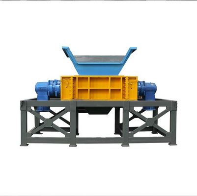 Afval kool schrootbanden metaal plastic dubbele schacht shredder machine voor elektronisch afval