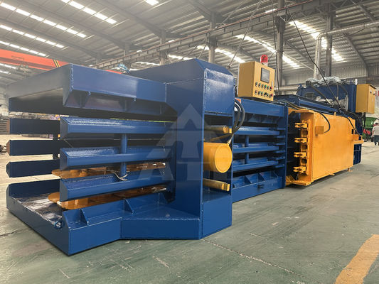 Automatische werking Afval karton persbaler voor plastic flessen Kleding huisdieren blikken
