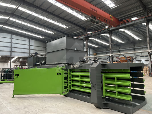 Automatische werking Afval karton persbaler voor plastic flessen Kleding huisdieren blikken