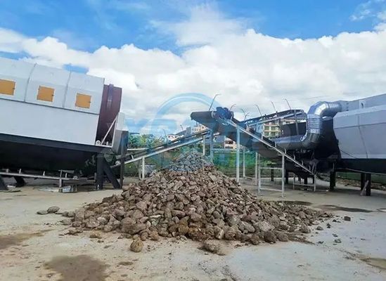 20-100 t/h Huishoudelijke afvalsorteerinstallatie-apparatuur met afvalscheidingsmachine