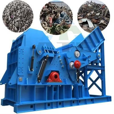 Gemakkelijk te bedienen Persoonlijke industriële schroot blikbreker Twin Shaft Shredder Kracht kW 55