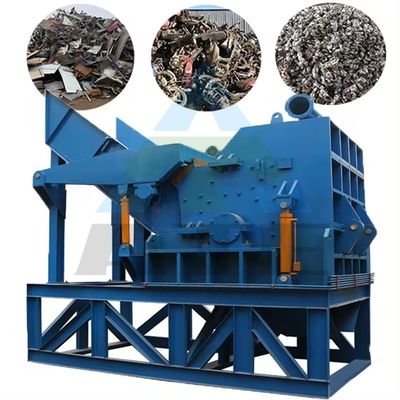 Gemakkelijk te bedienen Persoonlijke industriële schroot blikbreker Twin Shaft Shredder Kracht kW 55