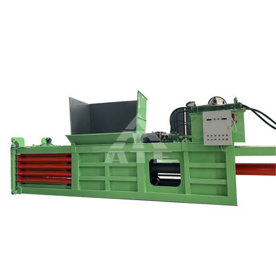 Recycling van textielafval Horizontale hydraulische compactor balermachine voor flespers