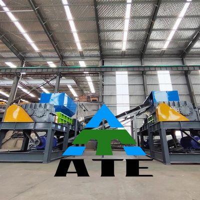 30 kW dubbele schacht versnipper voor het versnipperen van metaalschroot uit plastic in bandenrecycling