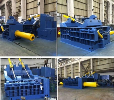 30kW Elektriciteitsafval metaal staal koper schroot baling machines voor recycling en smelting