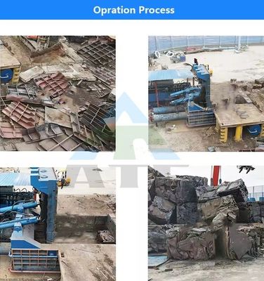 30kW Elektriciteitsafval metaal staal koper schroot baling machines voor recycling en smelting