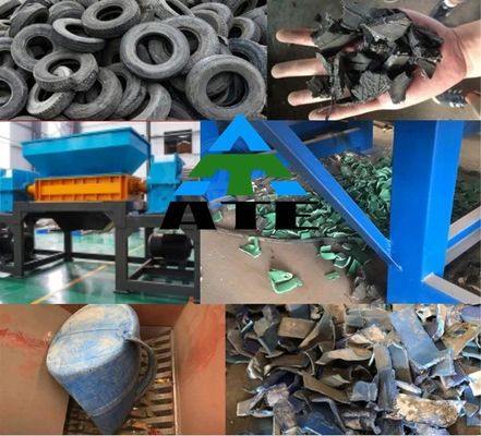 Rubber crumb afval Plastic houtband buis pallet shredder met 200-2200mm Input Size