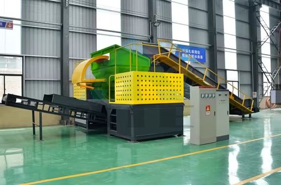 Metalen versnipper Schroot Hamer Mill Briquette Press Can Shredder met 4180x2100x2400 mm