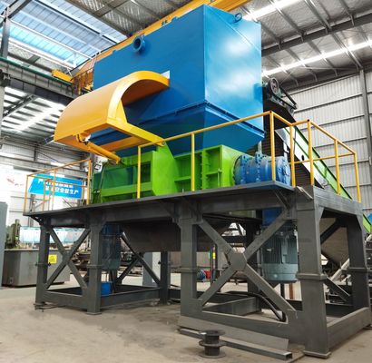 Metalen versnipper Schroot Hamer Mill Briquette Press Can Shredder met 4180x2100x2400 mm