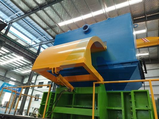 Metalen versnipper Schroot Hamer Mill Briquette Press Can Shredder met 4180x2100x2400 mm