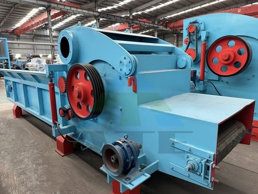Automatische slijppijplijn voor het efficiënt breken van houtblokken en het maken van zaagstof