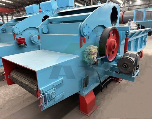 Automatische slijppijplijn voor het efficiënt breken van houtblokken en het maken van zaagstof