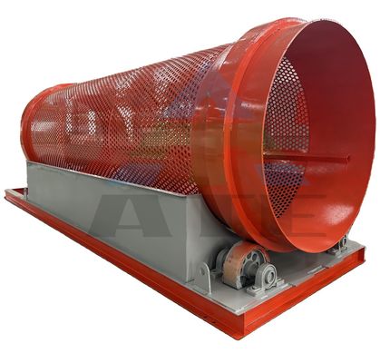 Roltrommel-sliepmachine voor huishoudelijk afvalpapier, kunststof, glas, metalen en stoffen