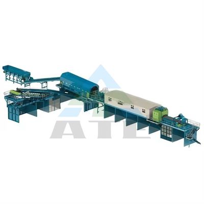 Roltrommel-sliepmachine voor huishoudelijk afvalpapier, kunststof, glas, metalen en stoffen