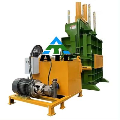 Verticale hydraulische balpers voor afval van plastic flessen voor huisdieren banden en afvalpapier