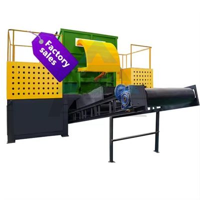Grote metalen grote dubbele schacht banden versnipper versnipper afvalmachine met eenvoudige bediening