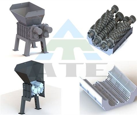 Versatile viersachtschroefmachine voor het recyclen van metaalhout en plastic in verschillende industrieën