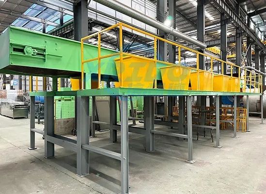 Stedelijke lijn voor het sorteren van vast afval met een breekpercentage van 60-90% en een gewicht van 2000 kg