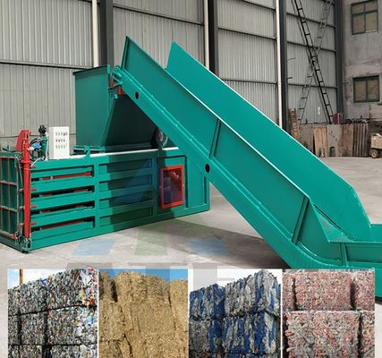 Voordelen van horizontale balermachine voor afval afval plastic blikken flessen kartonnen