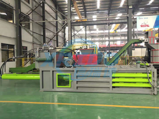 Afvalverwerkende baler horizontale persmachine voor het balen van plastic metalen en papieren zakken