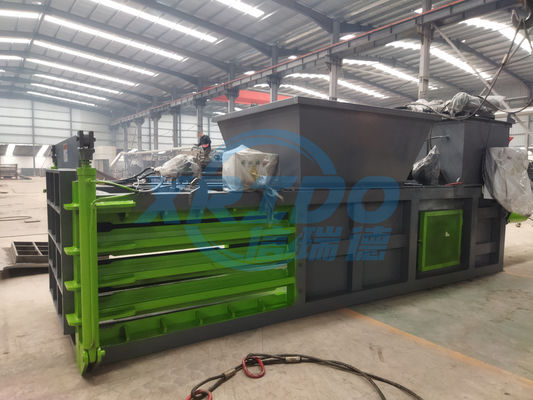 Afvalverwerkende baler horizontale persmachine voor het balen van plastic metalen en papieren zakken