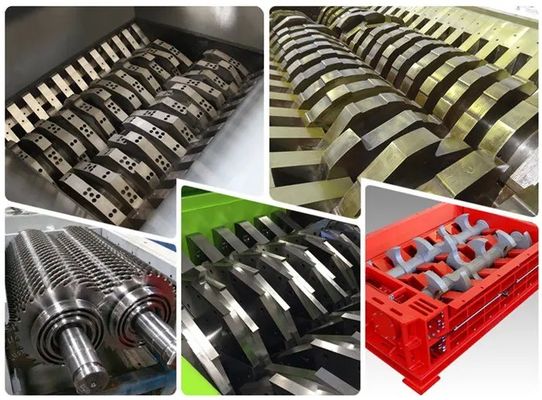Doppelschacht metalen versnipper voor schroot staaldraad auto's banden plastic en textiel afval