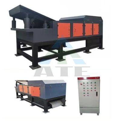 Sortmachine voor het recyclen van afval met automatische separatie van magnetische en eddystromen