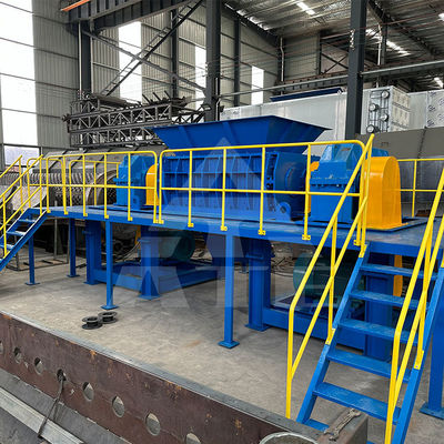 Plastic Shredder Machine Hydraulisch Houtschroot Dubbele schacht Shredder voor organisch afval