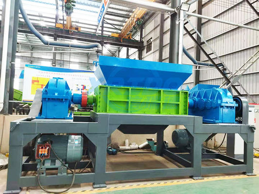 Mini-papierbreker Machine Shredder 1500L/H Capaciteit voor Rubber Crushed Plastic Scrap