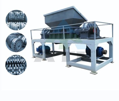 Doppelschacht-schroefmachine voor het schrobben van metaalschroef in de productielijn voor bandenkrummels
