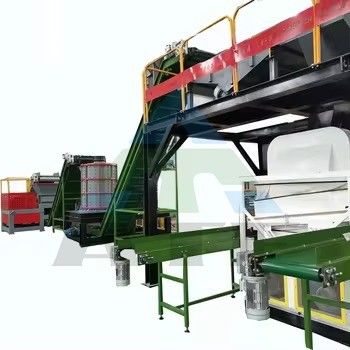 Cast Aluminium Shredding Line Double Shaft Scrap Metal Crusher Machine bij 2200KG Gewicht