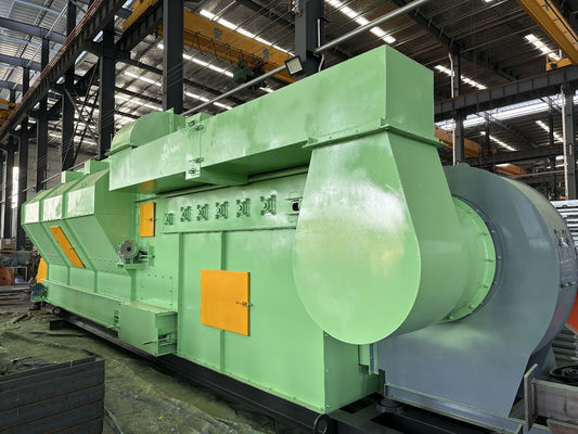 Afvalsortingsmachine voor recycling met afvalverzamelaar en horizontale luchtseparator