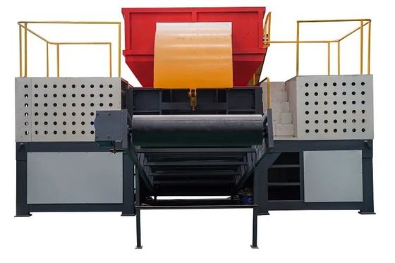 ALLOY-materiaal Dubbele schacht versnipper voor volledig automatische bandenblikken en metaalrecycling