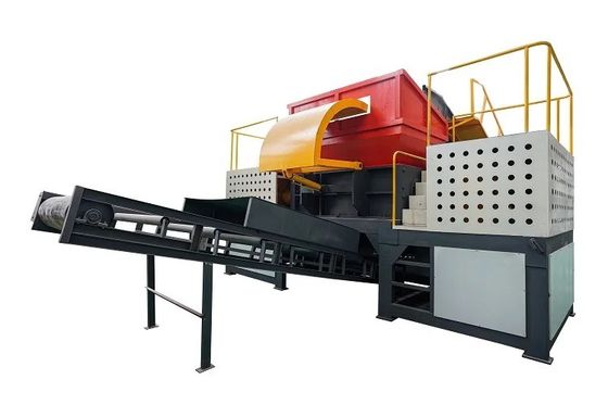 ALLOY-materiaal Dubbele schacht versnipper voor volledig automatische bandenblikken en metaalrecycling