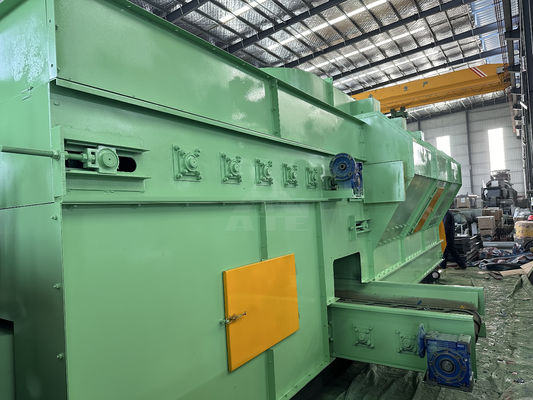 Afvalsortingsmachine voor recycling met afvalverzamelaar en horizontale luchtseparator