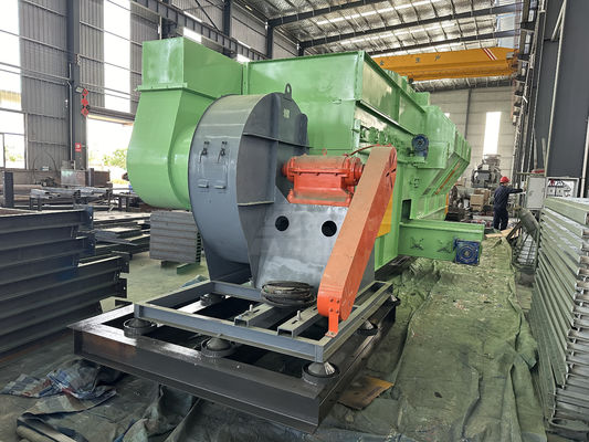 Afvalsortingsmachine voor recycling met afvalverzamelaar en horizontale luchtseparator