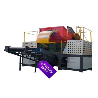 Verbrander voor afval van kunststof Dubbele schacht-schroefmachine voor karton en metaal