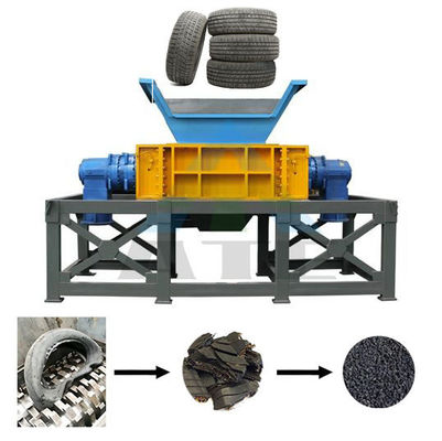 High Level Recycle Machine Automatic Double Shaft Shredder voor schrootrubberband